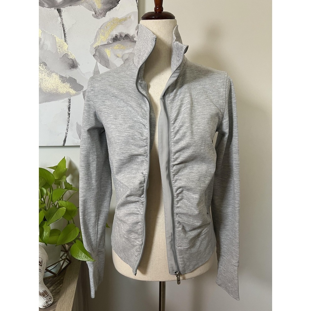lululemon athletica Light Gray Zip Up